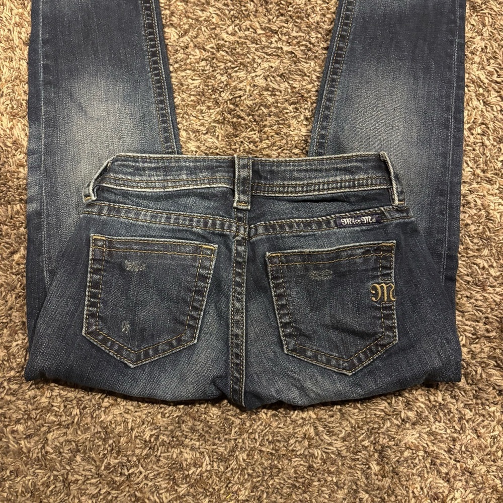 Girls Miss Me Blue Denim Jeans